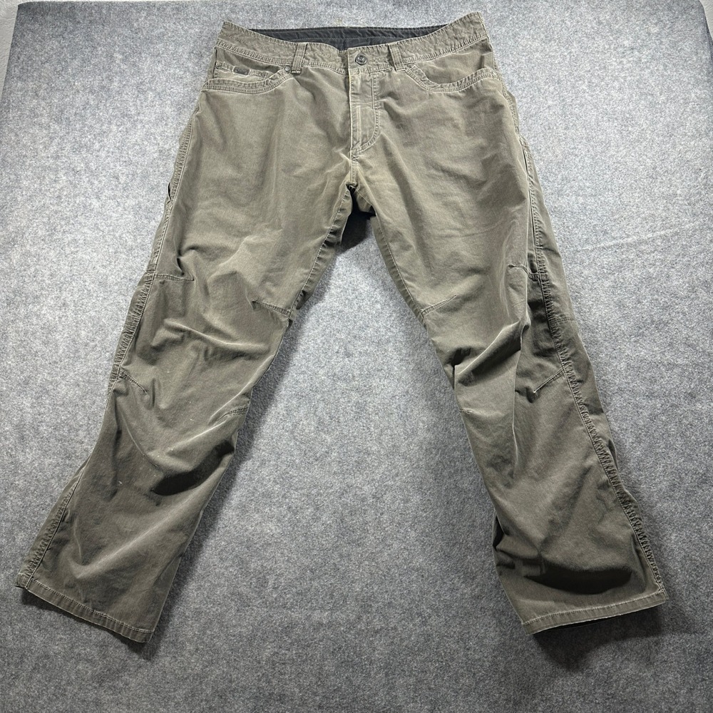 KUHL Revolvr Pants Mens 36x30 Olive Green Stretch Outdoor Hiking Utility